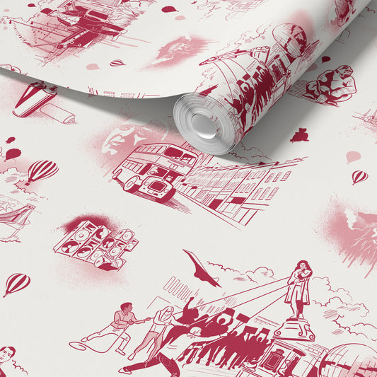 Bristol Icons Wallpaper - Crimson