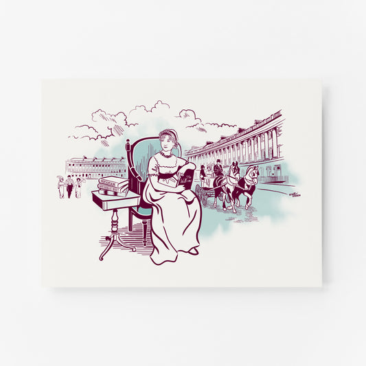 Jane Austen in Bath art print