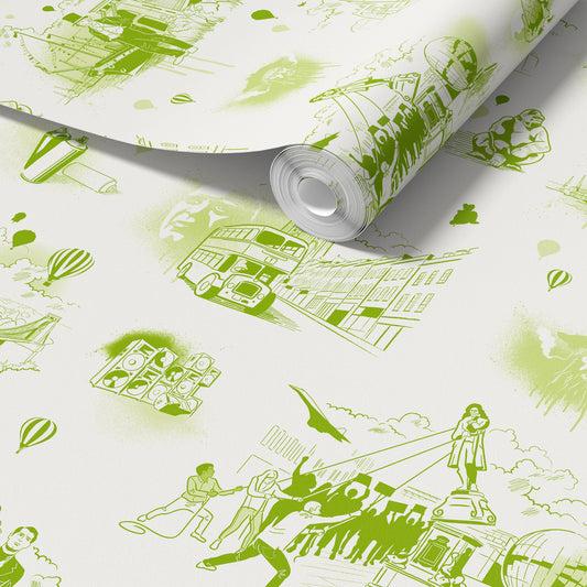 Bristol Icons Wallpaper - Lime