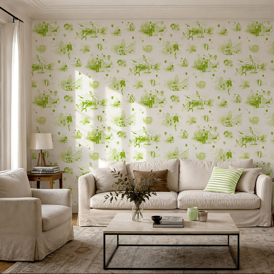 Bristol Icons Wallpaper - Lime