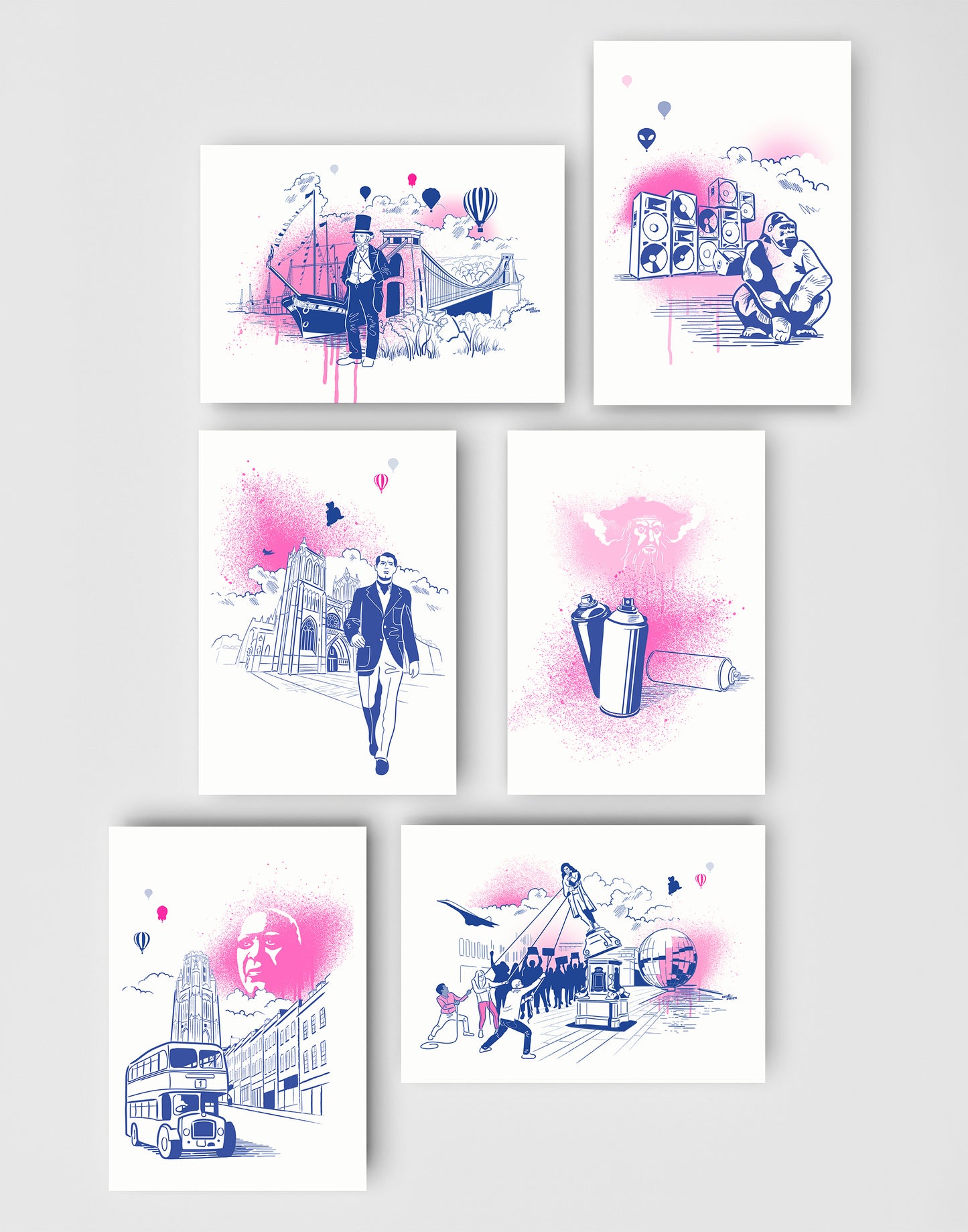 Pack of 6 greeting cards