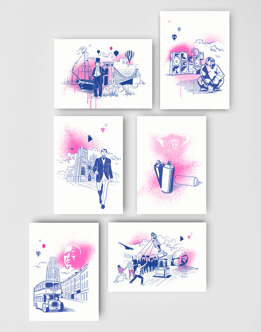 Pack of 6 greeting cards